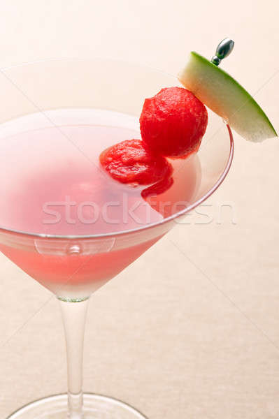 Wassermelone Martini Obst Dekoration Party Eis Stock foto © 3523studio