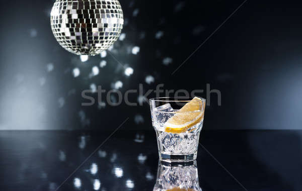 Gin tánctér fény üveg nyár diszkó Stock fotó © 3523studio