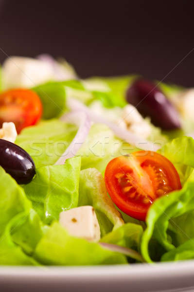 Foto d'archivio: Fresche · greco · insalata · ingredienti · verde