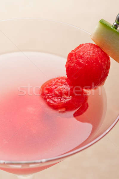 Wassermelone Martini Obst Dekoration Party Eis Stock foto © 3523studio