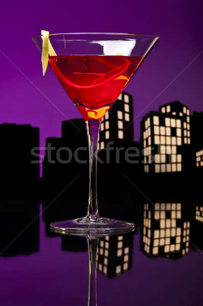 Metropolis Cosmopolitan Cocktail Stock photo © 3523studio
