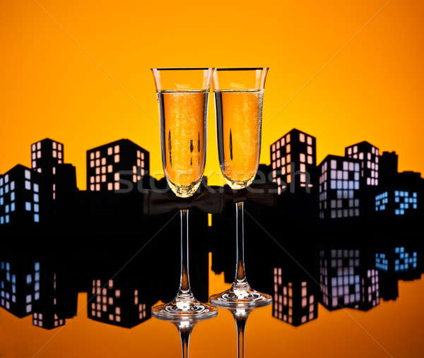 Metropolis Champagne cocktail for gay men Stock photo © 3523studio