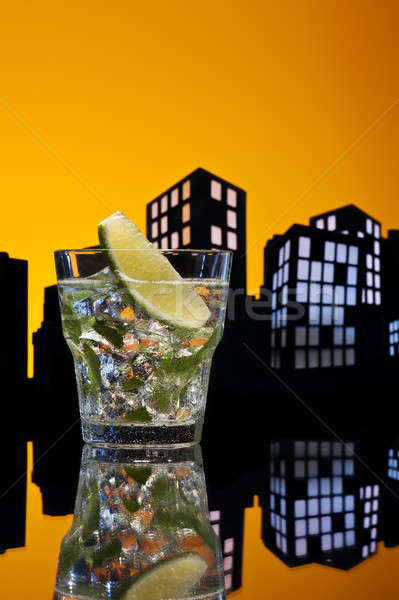 Metropolis Mojito cocktail Stock photo © 3523studio