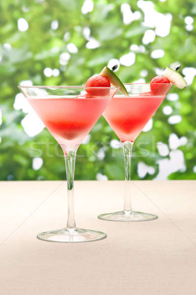 Wassermelone Martini Obst Dekoration Party Eis Stock foto © 3523studio