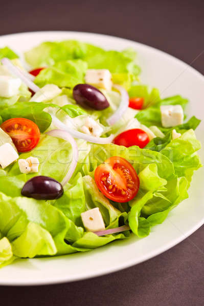 Fresh Greek salad Stock photo © 3523studio