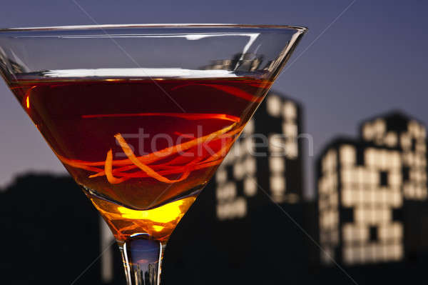 Métropole Manhattan cocktail whiskey sweet [[stock_photo]] © 3523studio