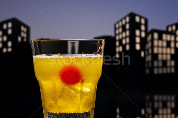 драйвера коктейль стекла оранжевый пить Сток-фото © 3523studio