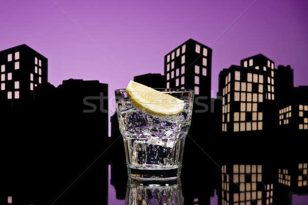 Metropolis Gin Tonic cocktail Stock photo © 3523studio