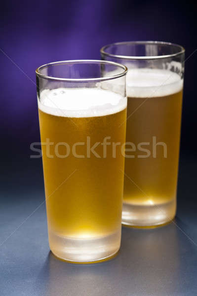Bier glasses in front of a colorful background Stock photo © 3523studio