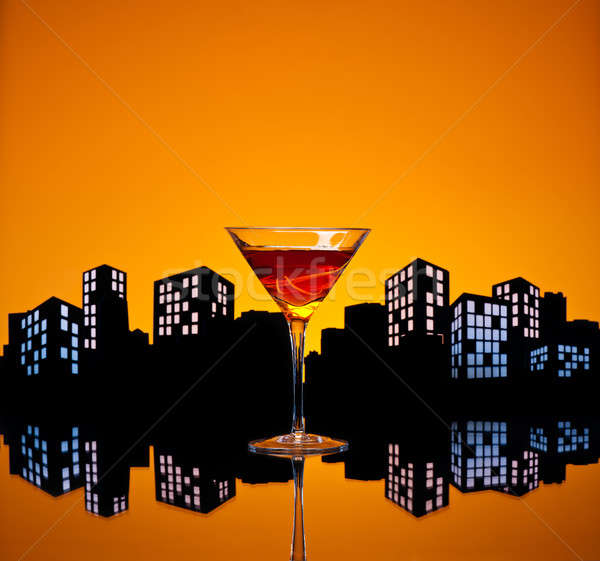 Stock photo: Metropolis Manhattan Cocktail