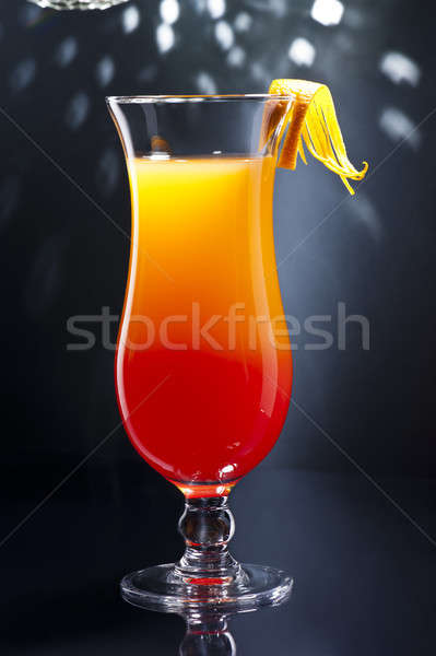 Stock photo: Tequila Sunrise cocktail