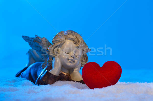 Love Angel shows hearts Stock photo © 3523studio