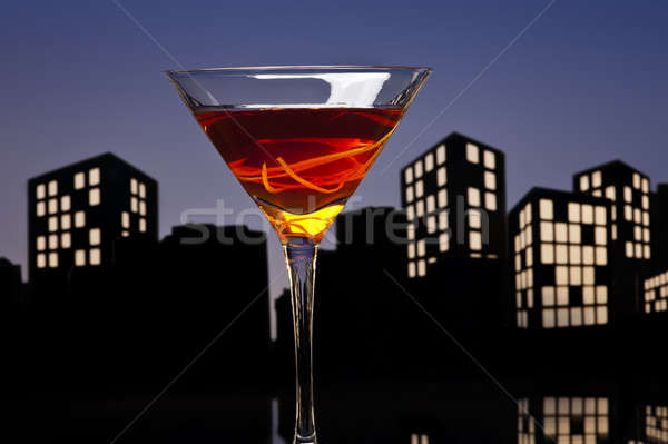 Métropole Manhattan cocktail whiskey sweet [[stock_photo]] © 3523studio