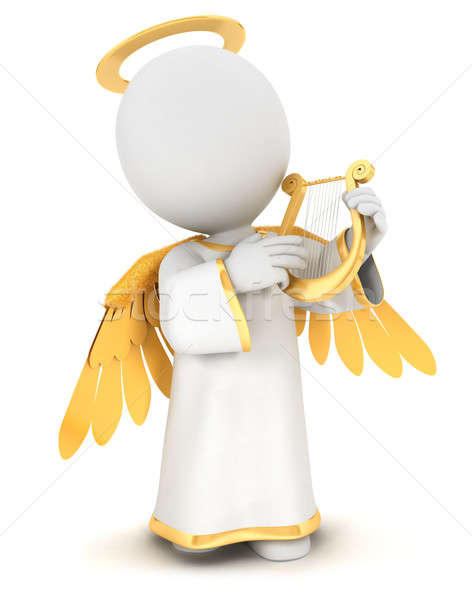 3d white people angel Stock photo © 3dmask