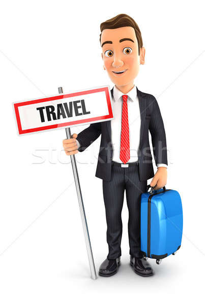 3d businessman travel concept Stock photo © 3dmask
