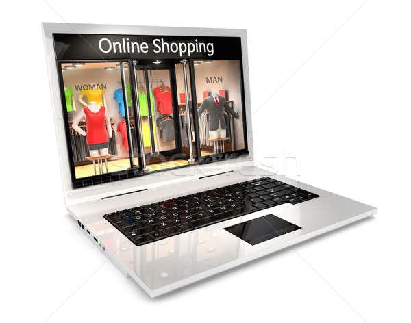 3d online shopping concept Stock photo © 3dmask