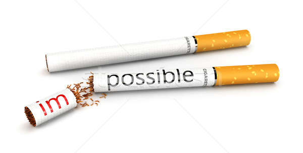 Stock photo: 3d stop smoking concept