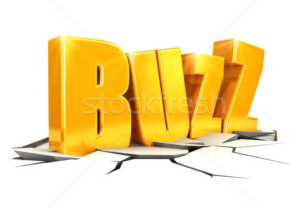 3D buzz isoliert weiß Bild Marketing Stock foto © 3dmask