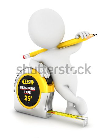 3d white people scientific police Stock photo © 3dmask