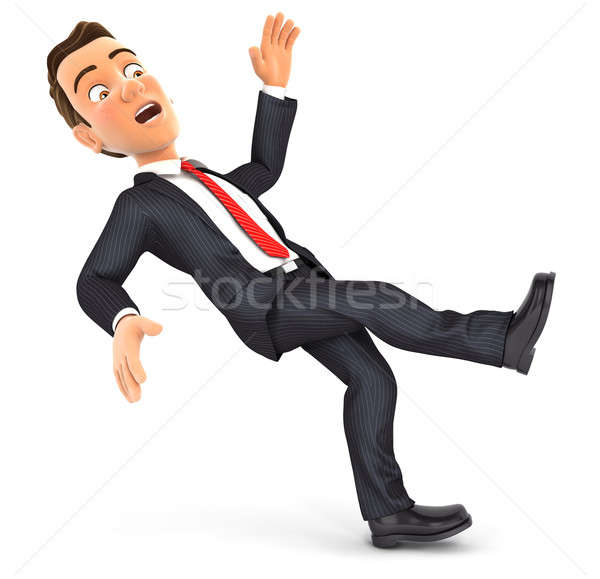 3d businessman slipping and falling Stock photo © 3dmask