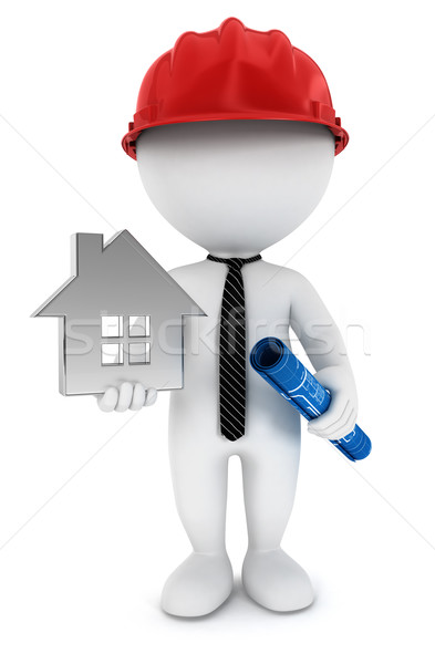 3d white people foreman Stock photo © 3dmask