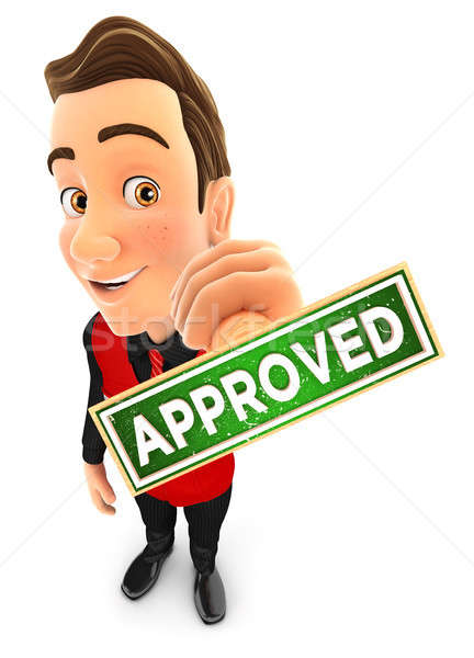 3d seller approved stamp Stock photo © 3dmask