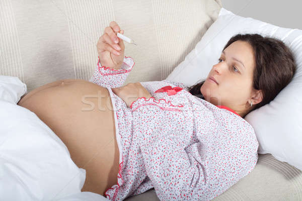妊婦 ボディ 温度 少女 顔 女性 ストックフォト © 3dvin