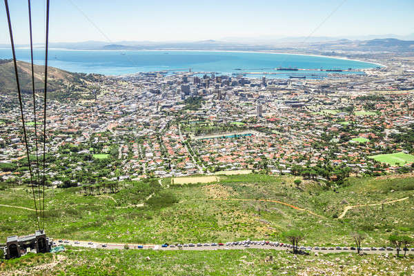 Tabeli górskich nowego świat wewnątrz Cape Town Zdjęcia stock © 3pphoto31