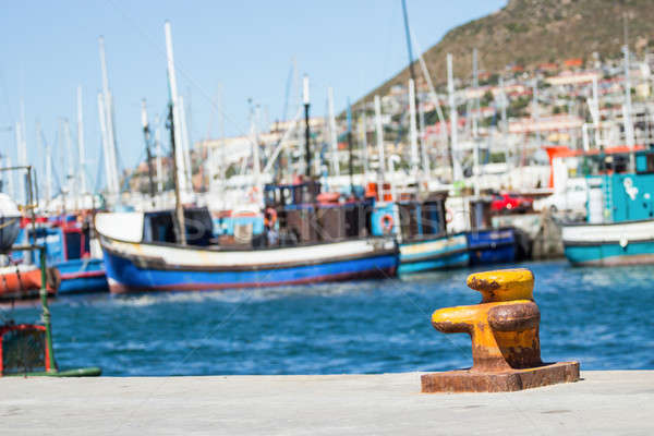 Jacht łodzi marina Cape Town Południowej Afryki wody Zdjęcia stock © 3pphoto31