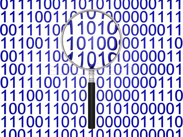 Magnifying data Stock photo © 6kor3dos