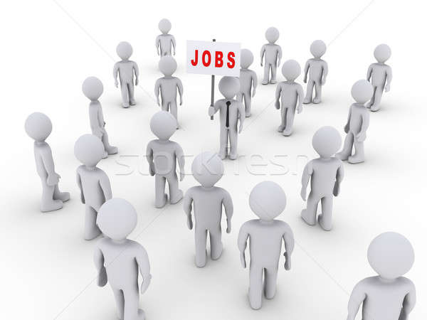 People attracted by job sign Stock photo © 6kor3dos