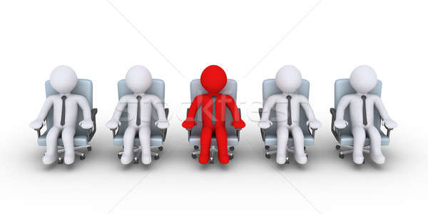 Businessman stands out of others Stock photo © 6kor3dos