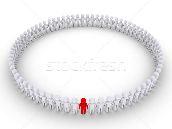 People form a very big circle and one is different Stock photo © 6kor3dos