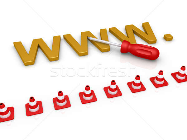 Web page is to be repaired Stock photo © 6kor3dos