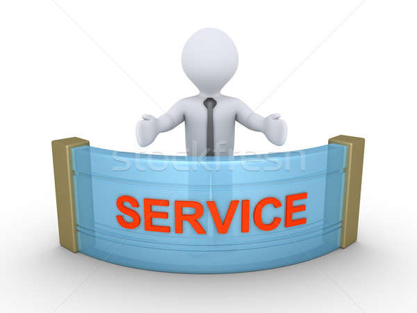 Businessman is providing service Stock photo © 6kor3dos