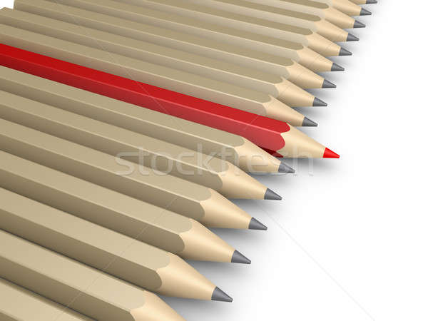Many pencils and one more forward as the leader Stock photo © 6kor3dos