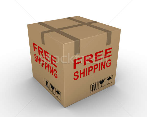 Free shipment of carton box Stock photo © 6kor3dos