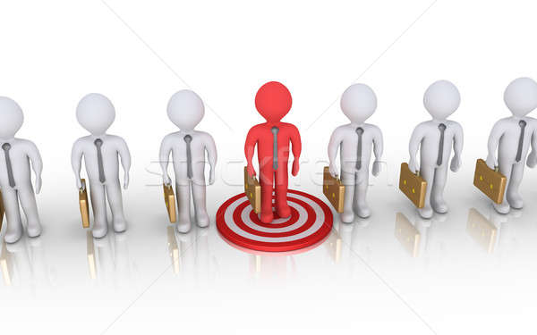 Red businessman is on target Stock photo © 6kor3dos