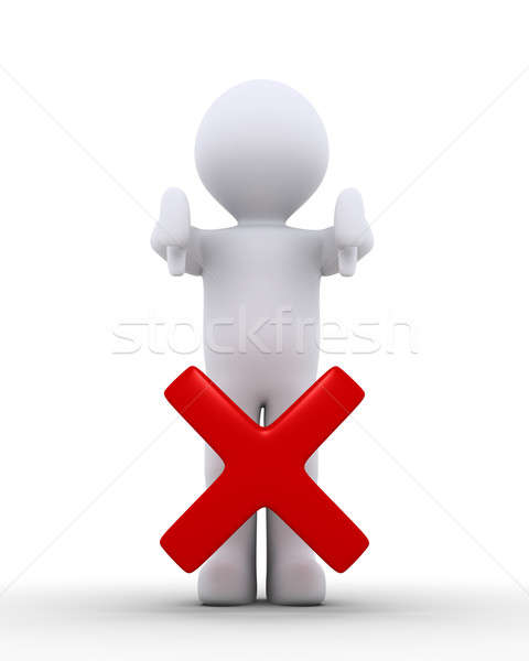 Person is rejecting the proposition Stock photo © 6kor3dos