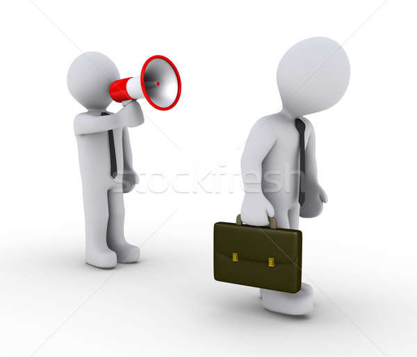 Manager firing employee with megaphone Stock photo © 6kor3dos