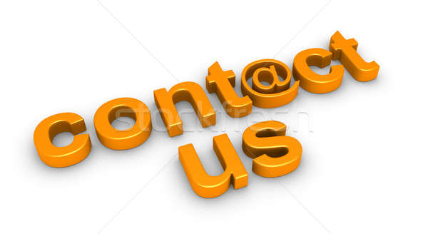 'contact us' word placed lying on the ground Stock photo © 6kor3dos