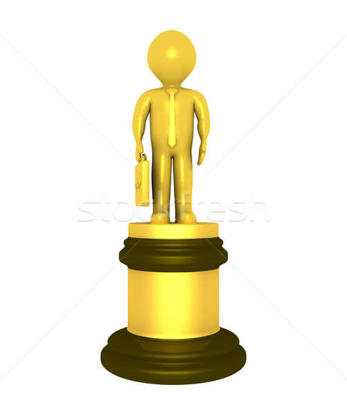 Arany díj üzletember 3D legjobb férfi Stock fotó © 6kor3dos