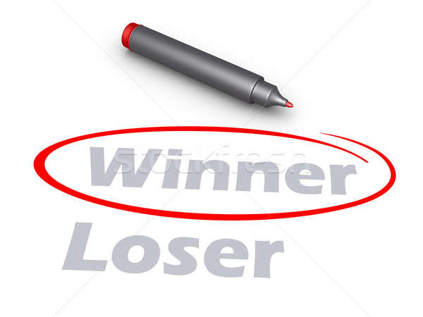 Selecting by circle the word Winner Stock photo © 6kor3dos