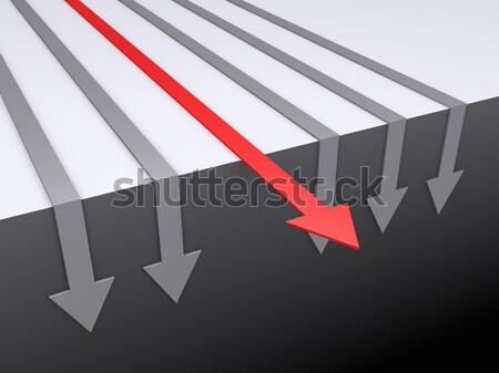 Arrows fall down except one Stock photo © 6kor3dos