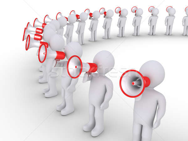 Menschen sprechen groß Kreis Kontakt Männer Stock foto © 6kor3dos