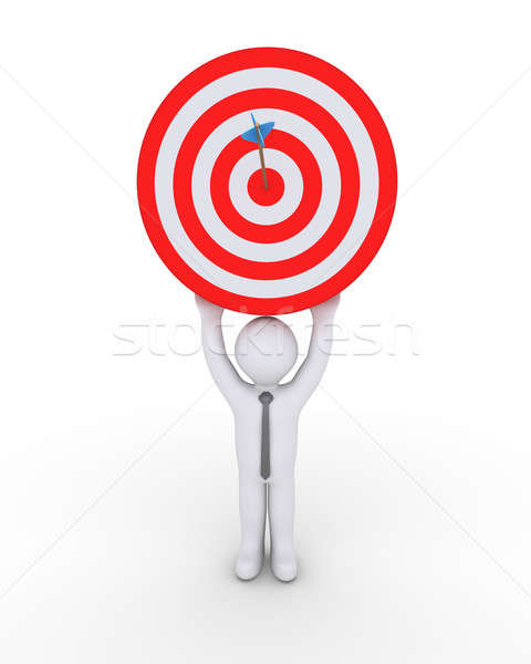 Businessman and target with arrow Stock photo © 6kor3dos