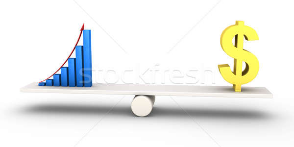 Good results graph equals with dollar symbol Stock photo © 6kor3dos
