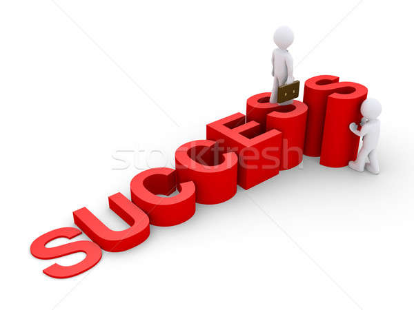 Businessman is helping another to reach success Stock photo © 6kor3dos