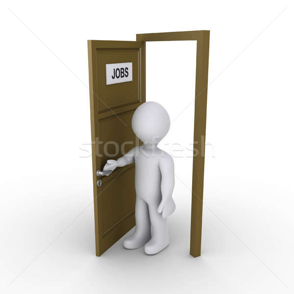 Person opening door to find job Stock photo © 6kor3dos
