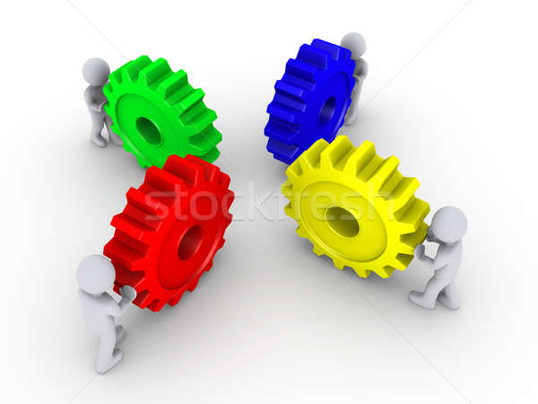 Put the right cogs together Stock photo © 6kor3dos